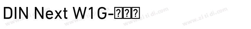 DIN Next W1G字体转换